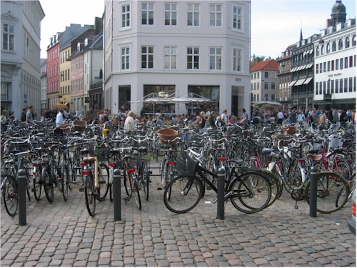 sea of bicycles